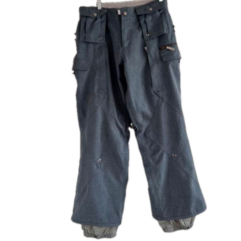 Burton Snowboard Pants - Size S - Blue/Gray